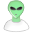 people, user, Human, feature, profile, Alien, Account, grey Icon