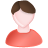 user, Man, person, people, Brown, red, Human, male, profile, Account, member, White Icon
