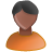 people, Man, profile, Account, male, person, Human, Orange, member, Black, user DarkOliveGreen icon