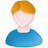 Man, profile, Blue, people, member, ginger, Account, user, person, male, Human, White MistyRose icon
