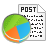 graph, post, pie, chart DarkGray icon