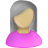 profile, olive, pink, Female, Account, user, person, grey, Human, member, people, woman Icon