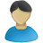 Blue, profile, olive, male, Man, Account, Human, people, Black, member, user, person Icon