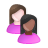 Female, user, people, person, woman, Account, Human, profile, mixed, member, race Icon