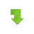 correct, descending, green, right, Arrow, download, yes, Forward, return, Down, Decrease, next, fall, ok, Descend YellowGreen icon