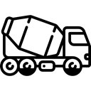 Delivery, trucking, Construction, transport, cargo, Trucks Black icon