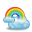 Rainbow, Cloud, weather, Only, climate Icon