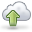 rise, Ascending, Cloud, Arrow, weather, increase, Ascend, upload, Up, climate Black icon