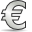 Cash, Euro, Money, coin, Currency DarkSlateGray icon