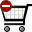 Del, shopping, Cart, buy, remove, delete, shopping cart, E commerce, commerce Black icon