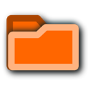 Folder, Orange OrangeRed icon