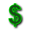Cash, Currency, Money, Dollar, coin Black icon