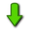 fall, Arrow, descending, Decrease, download, Down, Descend Black icon