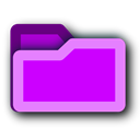 Folder, purple Fuchsia icon