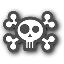 skull DarkSlateGray icon