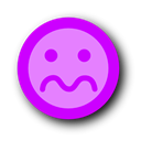 nervous, Emotion, Emoticon Violet icon