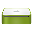 mini, finshed, mac, green Black icon