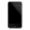 Front, smartphone, Cell phone, Iphone, mobile phone Black icon