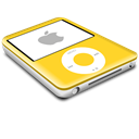 nano, yellow, ipod Black icon