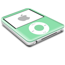 nano, ipod, green Black icon