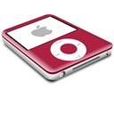 nano, ipod, red Black icon