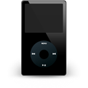 off, ipod, noir Black icon