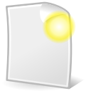 new, document, paper, File WhiteSmoke icon