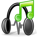 Audio, generic Black icon