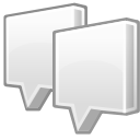 Comment, Chat, internet, talk, speak, group Gainsboro icon