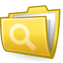 Folder, saved, search, seek, Find Khaki icon