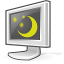 screen saver, configuration, Setting, Configure, config, option, Desktop, preference Black icon