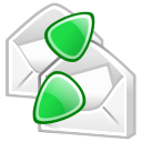 envelop, receive, send, Message, Letter, Email, mail Black icon