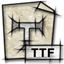 ttf, mime, Application, Font, Gnome LightGray icon