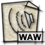 waw, mime, Gnome, Audio LightGray icon