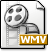 video, Wmv, mime, Ms, Gnome WhiteSmoke icon
