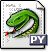 mime, Python, Gnome, Application Gainsboro icon