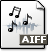 Aiff, Gnome, mime, Audio WhiteSmoke icon