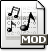 Mod, mime, Audio, Gnome WhiteSmoke icon