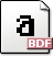 Font, mime, Bdf, Application, Gnome WhiteSmoke icon