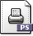 mime, Gnome, Postscript, Application Gainsboro icon