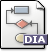 Gnome, Dia, mime, Diagram, Application WhiteSmoke icon
