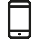 cellphone, mobile phone, smartphone, technology, phone call, touch screen Black icon
