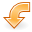 Arrow, Back, Left, rotate, Object, prev, previous, Backward SandyBrown icon