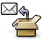 envelop, Letter, Email, mail, Message, Import, stock Black icon