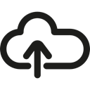 technology, Cloud storage, Cloud computing, Clouds, uploading, up arrow Black icon