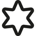 symbol, shapes, Favourite, Sheriff, sign, star, Stars Black icon
