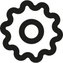 cogwheel, tool, Adjustment, setup, Options Black icon