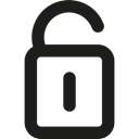 Unlocked, secure, security, padlock, tool Black icon