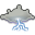 weather, climate, Storm Black icon