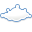Overcast, climate, weather Black icon